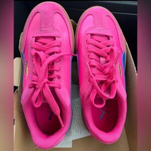 PUMA Women's Club II Era Platform Shoes, Green Moon-Lilac Frost Size 6.5 (New)